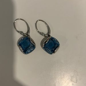 Swarovski Heap Drop Earrings - Blue